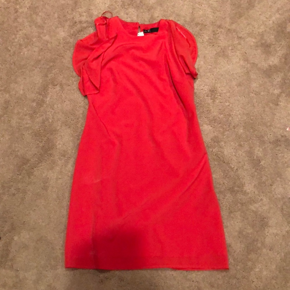 Strawberry Dress w/ flutter sleeves